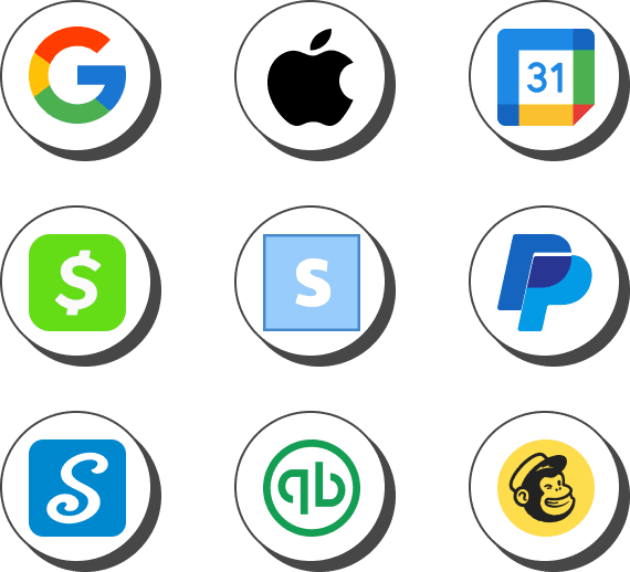 Ingeration with popular apps icons